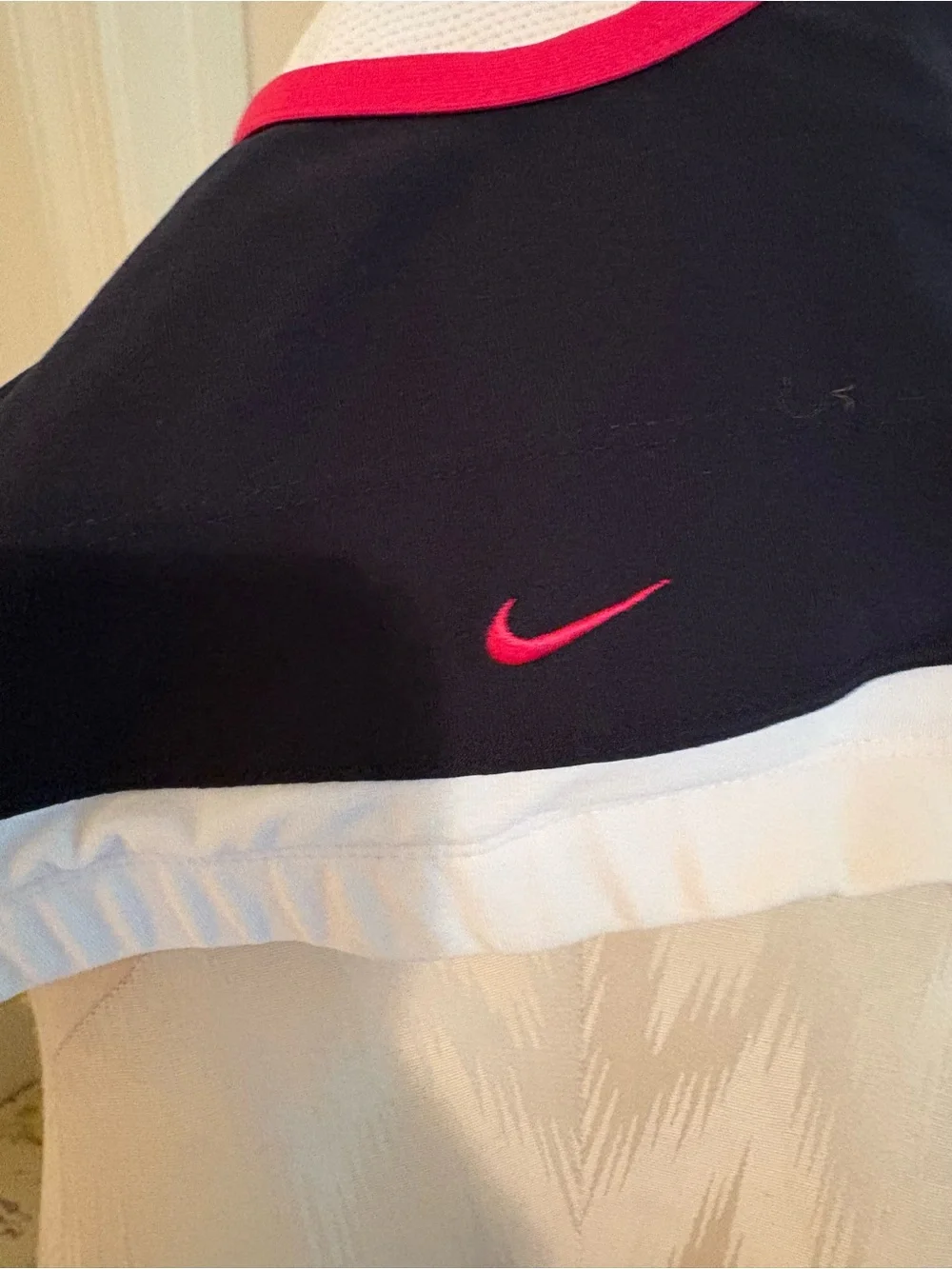 Nike Navy Sports Bra with Pink Trim L 12-14